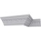 Ekena Millwork 3 1/4"H x 3 1/8"P x 4 5/8"F x 94 1/2"L, (1 7/8" Repeat) Pearl Crown Moulding MLD03X03X05PE - alternate 5